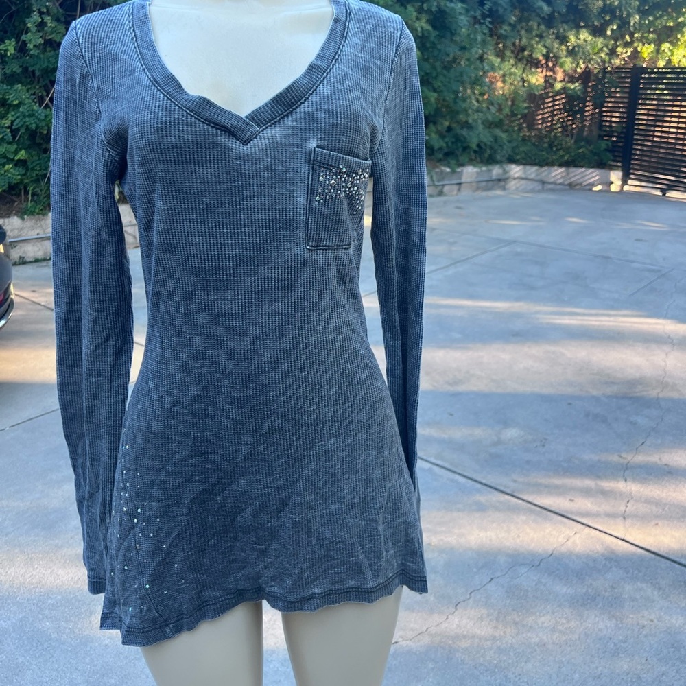 Thermal long shirt with bling